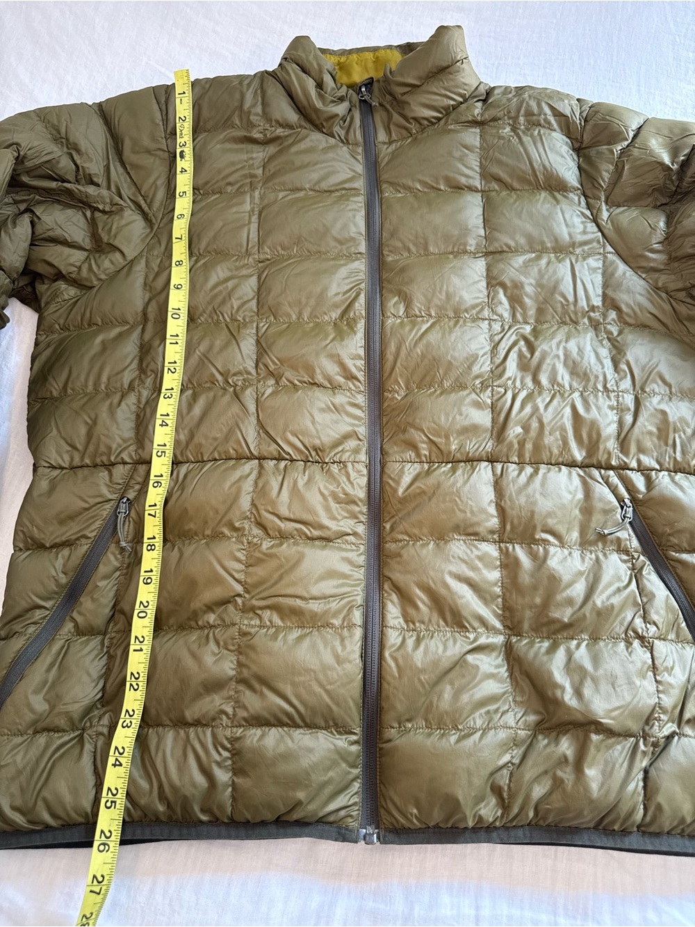 REI Co-op 650 Down Jacket 2.0 Mens Large Brown Puffer Full Zip 154167 - Picture 12 of 13